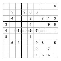 Play easy daily sudoku number 161947