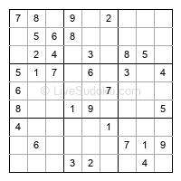 Play easy daily sudoku number 162169