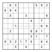 Play easy daily sudoku number 164976