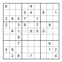 Play easy daily sudoku number 166641