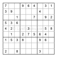 Play easy daily sudoku number 176532