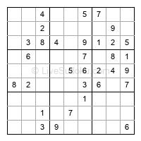 Play easy daily sudoku number 177624