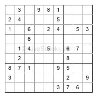 Play easy daily sudoku number 184313