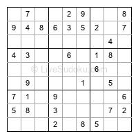 Play easy daily sudoku number 191434