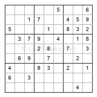 Play easy daily sudoku number 210771