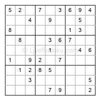 Play easy daily sudoku number 219334