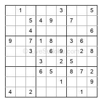 Play easy daily sudoku number 222208