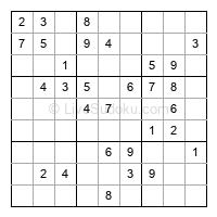 Play easy daily sudoku number 223709