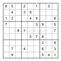 Play easy daily sudoku number 225351