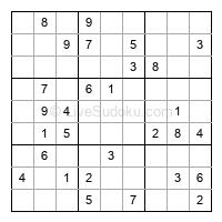 Play easy daily sudoku number 249303