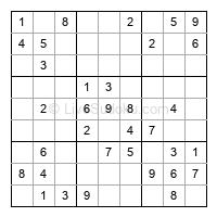 Play easy daily sudoku number 254059