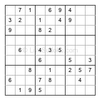 Play easy daily sudoku number 261023
