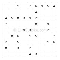 Play easy daily sudoku number 263806