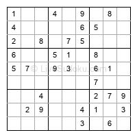 Play easy daily sudoku number 26649