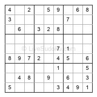 Play easy daily sudoku number 275363