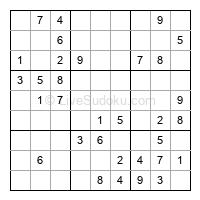 Play easy daily sudoku number 277684