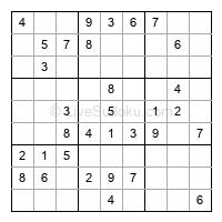 Play easy daily sudoku number 296979
