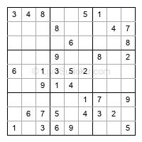 Play easy daily sudoku number 298195