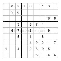 Play easy daily sudoku number 298628