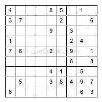 Play easy daily sudoku number 300635