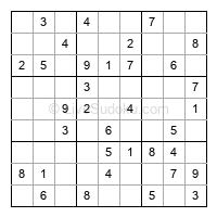 Play easy daily sudoku number 302024