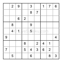 Play easy daily sudoku number 303058