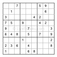 Play easy daily sudoku number 31279