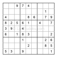 Play easy daily sudoku number 31812