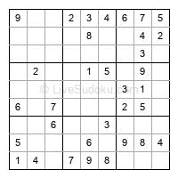 Play easy daily sudoku number 319294