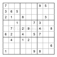 Play easy daily sudoku number 333851