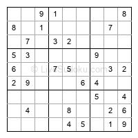 Play easy daily sudoku number 344762