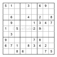 Play easy daily sudoku number 34704