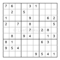 Play easy daily sudoku number 370238