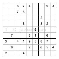 Play easy daily sudoku number 383661