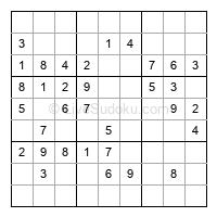 Play easy daily sudoku number 395194