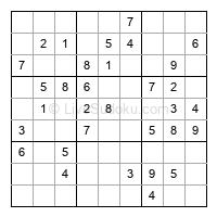 Play easy daily sudoku number 396891
