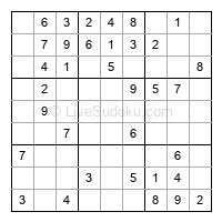 Play easy daily sudoku number 409070