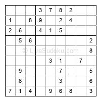Play easy daily sudoku number 42437