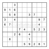 Play easy daily sudoku number 433886