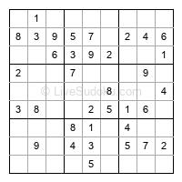 Play easy daily sudoku number 444452