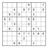 Play easy daily sudoku number 450831