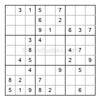 Play easy daily sudoku number 450912