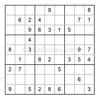 Play easy daily sudoku number 461245