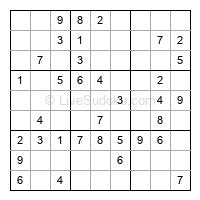 Play easy daily sudoku number 468196