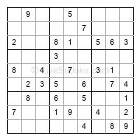 Play easy daily sudoku number 480845