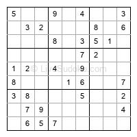 Play easy daily sudoku number 495124