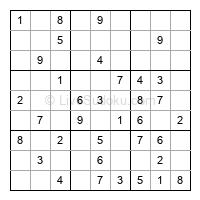 Play easy daily sudoku number 5633