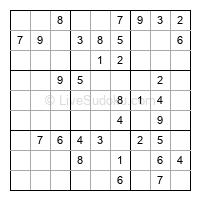 Play easy daily sudoku number 56576