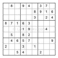 Play easy daily sudoku number 61506
