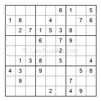 Play easy daily sudoku number 81876